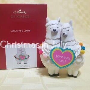 Hallmark 2021 Llove You Llots Llama Love you lots heart Christmas Ornament